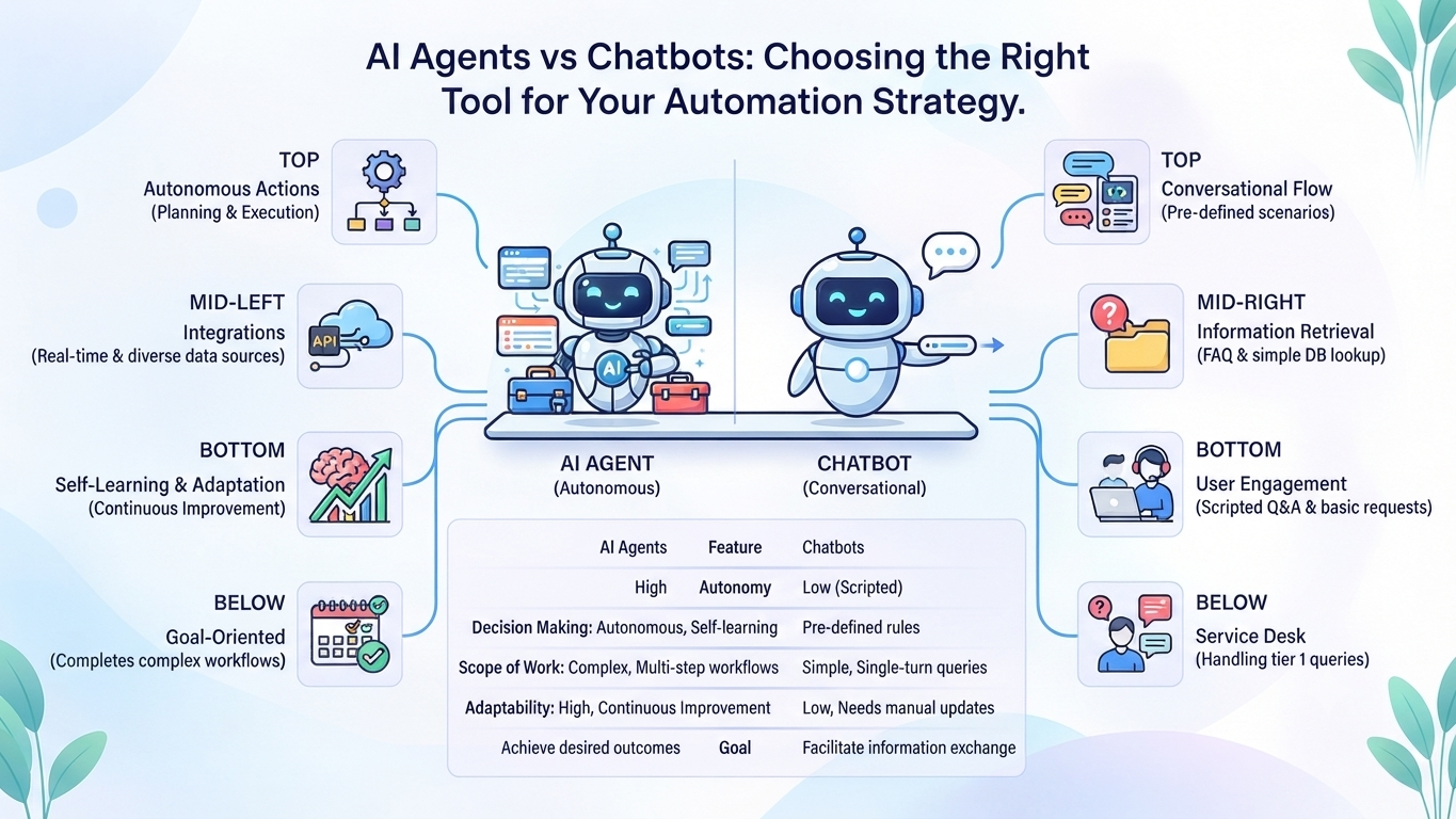 Abstract graphic representing AI agents completing multi-step tasks